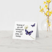 Vlinder Genezing Kaart (Gele Bloem)