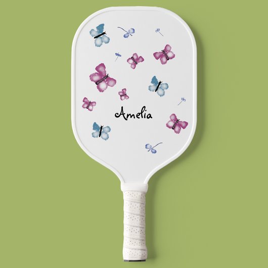  vlinder gepersonaliseerde pickleball paddle