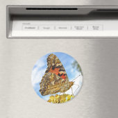 Vlinder geschilderde dame magneet (Insitu (Vaatwasser))