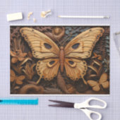 Vlinder gesneden houtkunst tissuepapier (Craft)