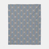 Vlinder Gestreept Fleece Deken (Voorkant)
