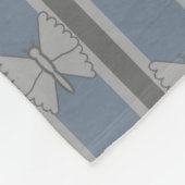 Vlinder Gestreept Fleece Deken (Hoek)