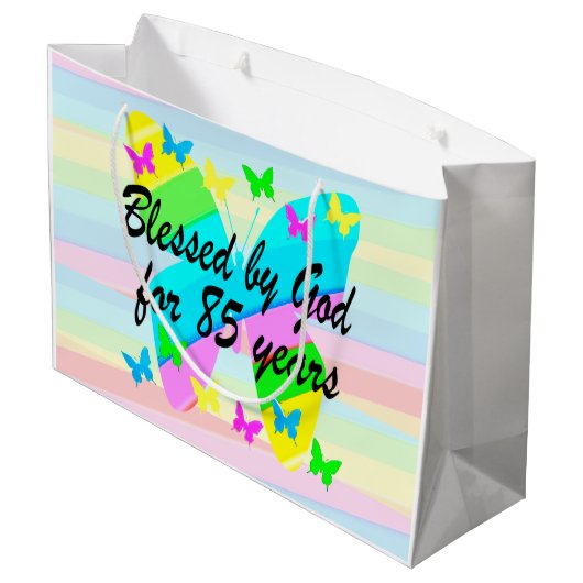 VLINDER GEZEGEND DOOR GOD 85E VERJAARDAG GESCHENKZ GROOT CADEAUZAKJE (Achterkant Gekanteld)