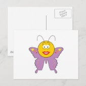 Vlinder Gezicht Briefkaart (Voorkant / Achterkant)
