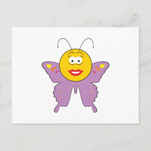 Vlinder Gezicht Briefkaart (Voorkant)