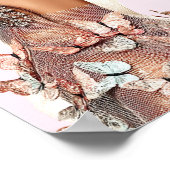 Vlinder Glam Editoriaal Poster Papier (Halfglans) (Hoek)