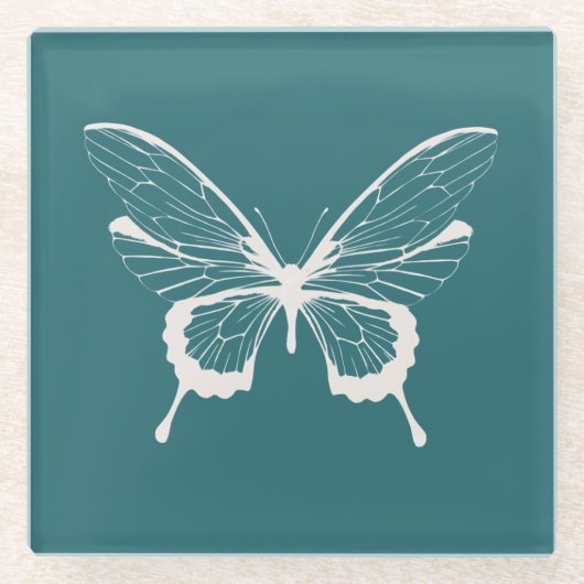 Vlinder Glas Onderzetter (Voorkant)