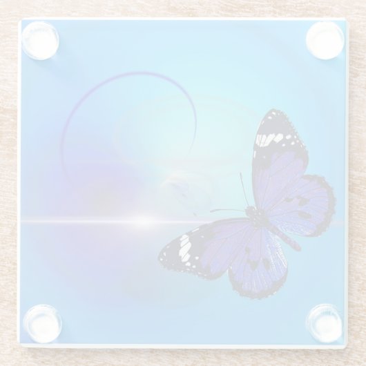 Vlinder Glazen Onderzetter (Achterkant)