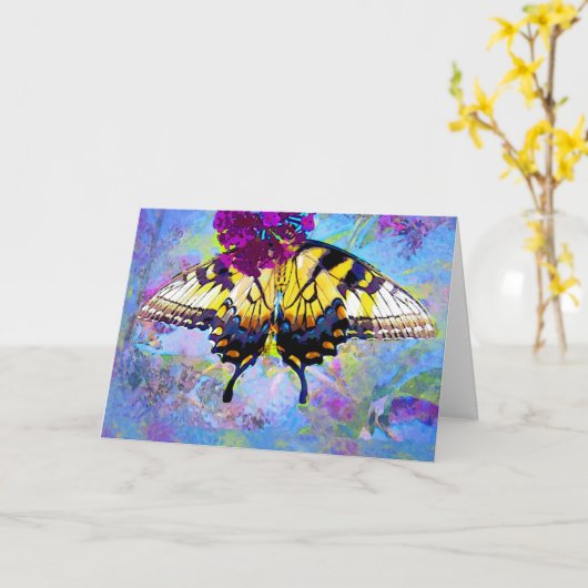 vlinder goed snel Kaart (Gele Bloem)