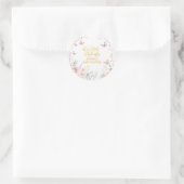 Vlinder Goud Baby Shower Ronde Sticker (Tas)
