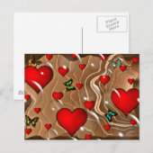 Vlinder & Goud Briefkaart (Voorkant / Achterkant)