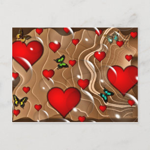 Vlinder & Goud Briefkaart