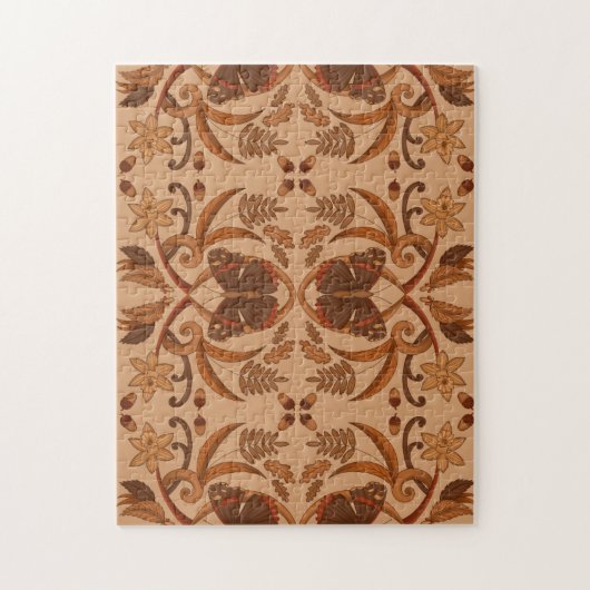 Vlinder Goudbruin Herfst Legpuzzel (Verticaal)