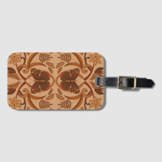 Vlinder Goudbruine Herfst Bagage Label