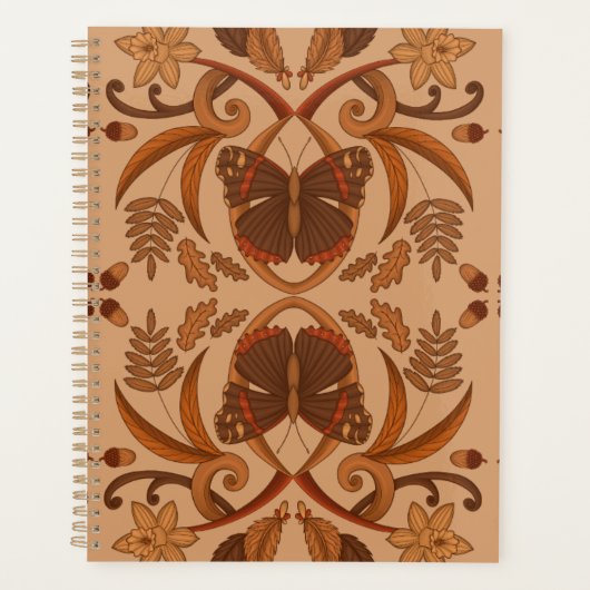 Vlinder Goudbruine Herfst Planner (Voorkant)