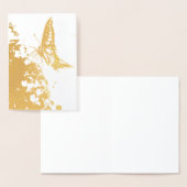 vlinder gouden folie kaart (Display)