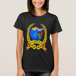 Vlinder goudvis - zwart t-shirt