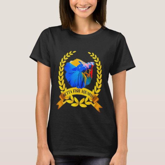 Vlinder goudvis - zwart t-shirt (Voorkant)