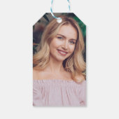 Vlinder Groene Rouw Zaadpakket Foto Cadeaulabel (Achterkant)