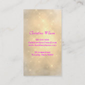 Vlinder haarstyliste schaar logo visitekaartje (Achterkant)