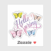 Vlinder Hallo Lente Sticker (Vel)