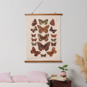  vlinder hangend wandkleed (Slaapkamer)