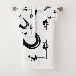"Vlinder & Hart" Badhanddoekenset Bad Handdoek