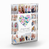 Vlinder hart collage fotoblok (Links)