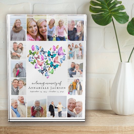 Vlinder hart collage fotoblok