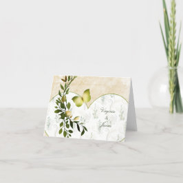  Vlinder, Hart en Bladzijde Bedankkaart