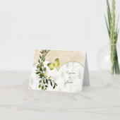  Vlinder, Hart en Bladzijde Bedankkaart (Voorkant)