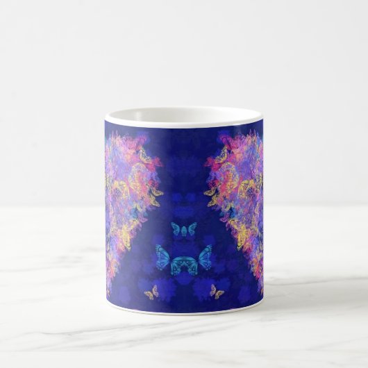Vlinder hart koffie Mok (Center)