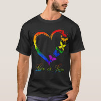 vlinder hart regenboog liefde is liefde lgbt gay l