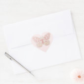 Vlinder Hart Sticker (Envelop)