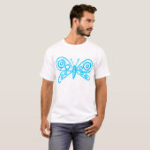 Vlinder - Hemelblauw T-shirt (Voorkant volledig)