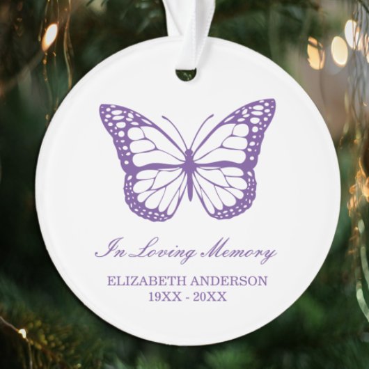 Vlinder Herdenking Ornament