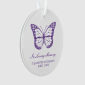 Vlinder Herdenking Ornament (voorkant)