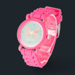 vlinder horloge<br><div class="desc">Zoete gepersonaliseerde vlinder ontwerp.</div>
