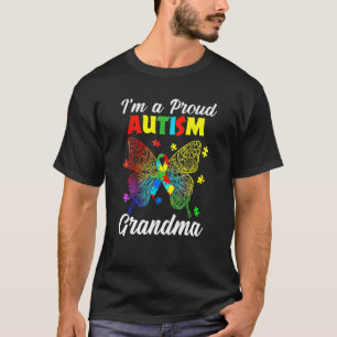 Vlinder I K Ben Een Trots Autism Tante Autism Bewu T-shirt