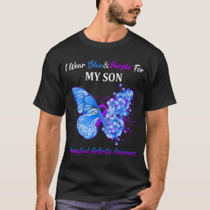 Vlinder Ik Draag Blauw & Paars Voor Mijn Zoon Reum T-shirt