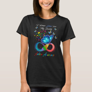 Vlinder Ik Draag Blauw Voor Mijn Vader Autisme Bew T-shirt