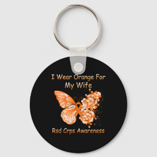 Vlinder Ik Draag Oranje Voor Mijn Vrouw Rsd Crps B Sleutelhanger