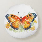 Vlinder illustratie   rond kussen (Achterkant)