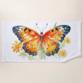 Vlinder illustratie strandlaken (Voorkant)