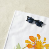 Vlinder illustratie strandlaken (In situ)