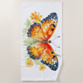 Vlinder illustratie strandlaken (Voorkant)