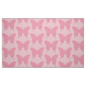 Vlinder in behangpapier - lichtroze stof (Fat Quarter)