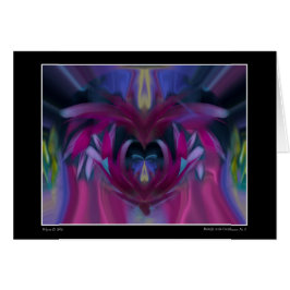 Vlinder in de Cornflowers No 3 Kaart