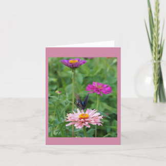 Vlinder in de Tuin Feestdagen Kaart