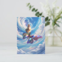 Vlinder in de wolken